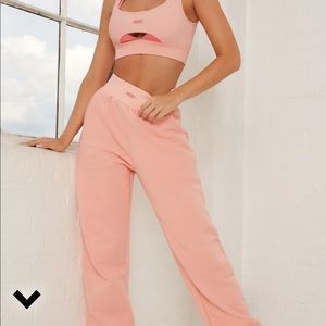 Bo and tee rested tall joggers in pink